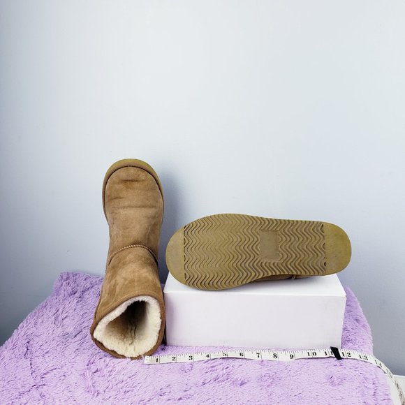 CALF LEATHER+SHEEPSKIN SHEARLING Lined Pull-on Boot W9 US UNBRANDED - Picture 4 of 6